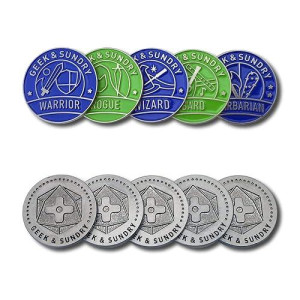 Nerd Block Geek Sundry Player Token Set