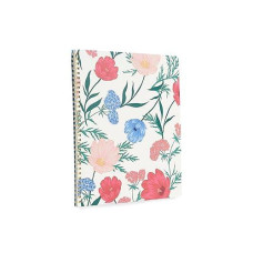Kate Spade New York Large Spiral Notebook With 160 College Ruled Pages, Blossom