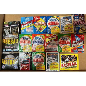 300 Old Vintage Topps Baseball Cards In Sealed Pack Lot Gift Package