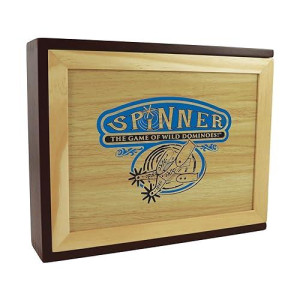 Front Porch Classics, Spinner, The Wild Game Of Dominoes, In A Wooden Box.
