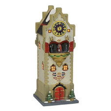 Department 56 Alpine Village Rhineland Glockenspiel Lit Animated Building, 10", Multicolor