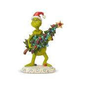 Enesco Dr. Seuss The Grinch by Jim Shore Stealing Tree Figurine, 8.66", Multicolor