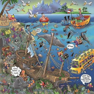Ingooood- Jigsaw Puzzles 500 Pieces Adult- Detective Series (Ocean World)