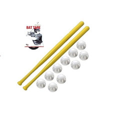 Wiffle� Ball And Bat Combo Set, 10 Wiffle� Balls Baseballs, 2 Bats, 1 Roll Bat Tape, And Pitching Guide