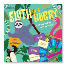 Eeboo: Sloth In A Hurry Action Board Game, An Easy To Play Improv Game, Educational Game That Cultivates Conversation, Socialization, And Skill-Building, For Ages 5 And Up