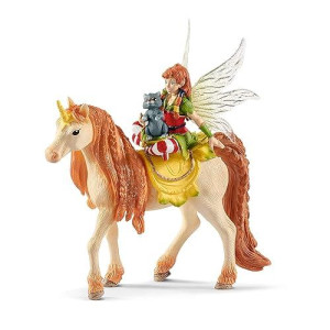 Schleich Bayala, Mythical Creature Toys For Girls And Boys, Fairy Marween Doll With Glitter Unicorn Toy, Ages 5+