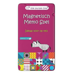 The Purple Cow Magnetic Travel To Go Memo Game, Multicolor