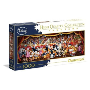 Clementoni - 39445 - Disney Panorama Collection Puzzle For Adults And Children - Disney Orchestra - 1000 Pieces Multicolor