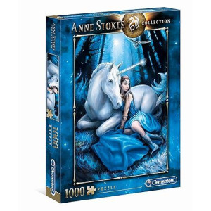 Clementoni - 39462 - Anne Stokes Collection Puzzle For Adults And Children - Blue Moon - 1000 Pieces