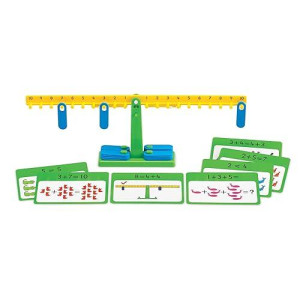 Edxeducation-25897 Number Balance Activity Set - Math Balance - Counting Toy - Learn Addition, Subtraction And Multiplication,Pack Of 41