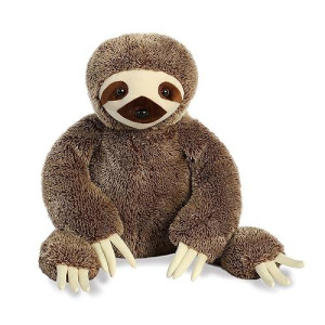 Aurora� Adorable Super Flopsie� Sloth Stuffed Animal - Playful Ease - Timeless Companions - Brown 28 Inches