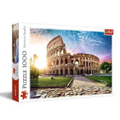 Trefl Sun-Drenched Colosseum 1000 Piece Jigsaw Puzzle Red 27"X19" Print, Diy Puzzle, Creative Fun, Classic Puzzle For Adults And Children From 12 Years Old