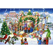Vermont Christmas Company Smile For Santa Jigsaw Puzzle - Fully Interlocking & Randomly Shaped 100 Piece Puzzles For Kids, Adults & Seniors - 19"X13" Christmas Jigsaw Puzzles For Kids & Adults