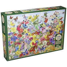 Cobblehill 80032 1000 Pc Butterfly Garden Puzzle, Various