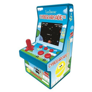 Lexibook Cyber Arcade Portable Retro Game Console, 200 Games, 2.8?? Lcd Colour Screen, Compact, Battery Operated, Blue/Green, Jl2940