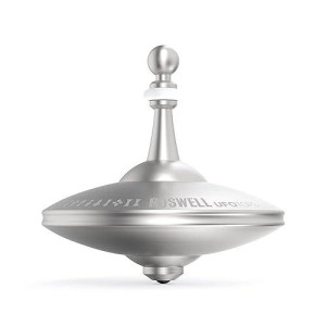 Ufo Tops - Roswell | Metal Spinning Top | Inspired By The Documented 1947 Ufo Sighting In Roswell, New Mexico (Desert Orange)