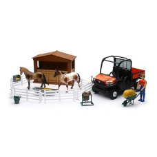 Newray Kubota Horse Corral & Rtv 1120D Playset