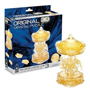 Bepuzzled | Carousel Deluxe Original 3D Crystal Puzzle, Ages 12 And Up