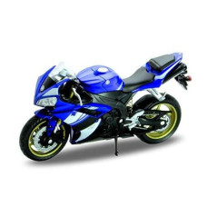 Welly Die Cast Motorcycle Blue Yamaha 2008 Yzf-R1, 1:18 Scale