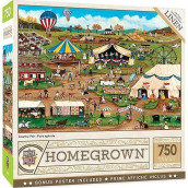 Masterpieces 750 Piece Jigsaw Puzzle For Adults, Family, Or Kids - Country Fair - 18"X24"