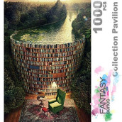 Ingooood- Jigsaw Puzzles 1000 Pieces For Adults- Fantasy Series- Collection Pavilion_Ig-0292 Entertainment Toys For Adult Special Graduation Or Birthday Gift Home Decor