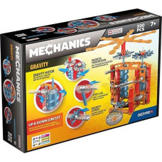 Geomag - Mechanics Gravity Up & Down Circuit - 330-Piece Building Set With Magnetic Motion, Certified Stem Marble Run Construction Toy For Ages 7 And Up