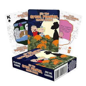 Aquarius Peanuts Great Pumpkin Playing Cards - Peanuts Themed Deck Of Cards For Your Favorite Card Games - Officially Licensed Peanuts Merchandise & Collectibles