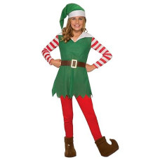 Santas Helper girls Elf costume, Small