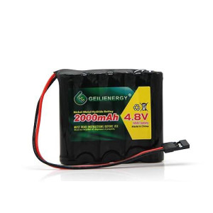 Qblpower 4.8V 2000Mah Nimh Rc Receiver Rx Battery With Hitec Connector For Rc Cars And Airplanes(1 Pack)