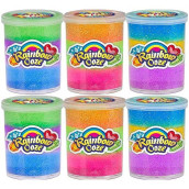 Ja-Ru Rainbow Slime Kit (6 Slime Putty Toy) Neon Color Premade Magic Slime For Kids & Adults, Boys & Girls. Stress Relief Fidget Sensory Putty. Bulk Slime Party Favor Birthday Goodie Bags. 4634-6P