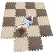 Mqiaoham� 18 Pieces Puzzle Play Mats, Soft Baby Play Mat, Kids Interlocking Foam Floor Tiles, Toddlers Carpet Playmats G301018-106110