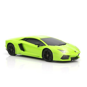 Qun Feng Rc Car 1:18 Compatible With Lamborghini Aventador 2.4G Radio Remote Control Cars Electric Car Sport Racing Hobby Toy Car Grade Licensed Model Vehicle For Halloween (Orange)