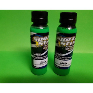 Spaz Stix 2 Pack Fluorescent Green Airbrush Paint 2 Oz. Szx02150 Lexan Rc Car