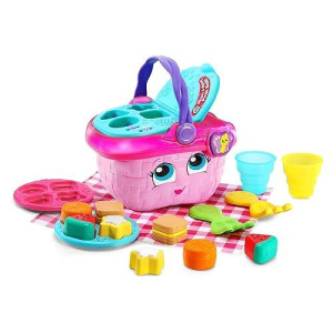 Leapfrog Shapes And Sharing Picnic Basket (Frustration Free Packaging), Pink 6.22 X 8.66 X 6.69 Inches