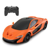Rastar Rc Car | 1:24 Scale Mclaren P1 Remote Control Toy Car, R/C Model Vehicle For Kids - Orange