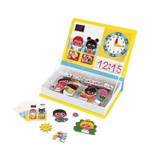 Janod Magnetibook 94 Pc Magnetic Telling Time Game - Ages 3+ - J02724