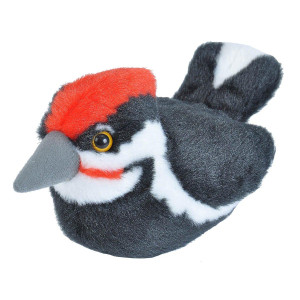 Wild Republic Audubon Birds Pileated Woodpecker Plush With Authentic Bird Sound Stuffed Animal Bird Toys For Kids And Birders