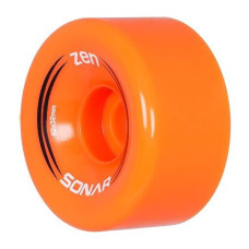 Sonar Wheels - Zen - Quad Roller Skate Wheels - 4 Pack Of 32Mm X 62Mm 85A Wheels | Orange