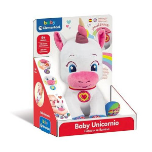Clementoni 55262 Baby Unicornio Doll, Multicoloured, Sin Talla
