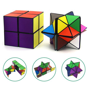 Star Cube Magic Cube Set, 2 In 1 Yoshimoto Cube For Kids And Adults, Toy Gifts For Boys And Girls Ages 8-12