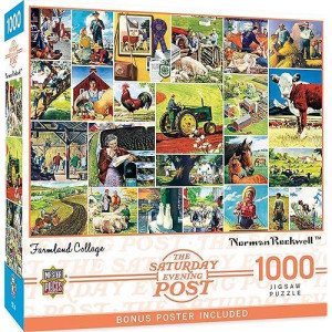 Masterpieces 1000 Piece Jigsaw Puzzle For Adults, Family, Or Kids - Farmland Collage - 19.25"X26.75"
