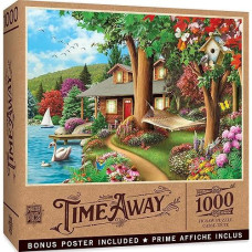 Masterpieces 1000 Piece Jigsaw Puzzle For Adults, Family, Or Kids - Around The Lake - 19.25"X26.75"