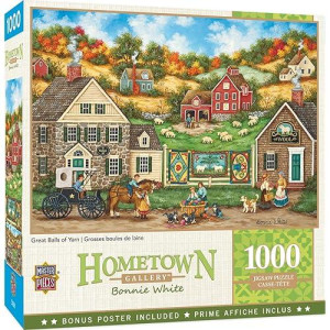 1000 Piece Jigsaw Puzzle For Adult, Family, Or Kids - Great Balls Of Yarn By Masterpieces - 19.25" X 26.75" - Family Owned American Puzzle Company