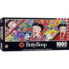 Masterpieces 1000 Piece Jigsaw Puzzle For Adults, Family, Or Kids - Betty Boop Panoramic - 13"X39"