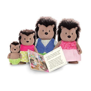 Lil Woodzeez Porcupine Family Set - McBristly Porcupines with Storybook - 5pc Toy Set with Miniature Animal Figurines - Family Toys and Books for Kids Age 3+, Model:6461