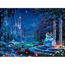Ceaco Thomas Kinkade The Disney Collection Cinderella Starlight Jigsaw Puzzle, 750 Pieces Multi-colored, 5"