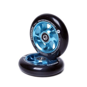 Freedare Scooter Wheels 100Mm Pro Stunt Scooter Replacement Wheels With Abec Bearings(Blue, Set Of 2)