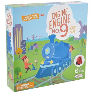 Amigo Engine Engine No. 9 Kids Board Game With 12 Toy Trains