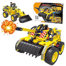 Gili Building Toys For Kids Ages 8-12(Bulldozer & Tank), Stem Toys For 7+ Year Old Boys Girls, Construction Engineering Set For 6, 9, 10Yr Kids Christmas Birthday, Best Educational Stem Learning Kits