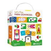 Banana Panda - LetAs Play Farm Dominoes - classic Kids game with Three Ways to Play for Ages 2 Years and Up